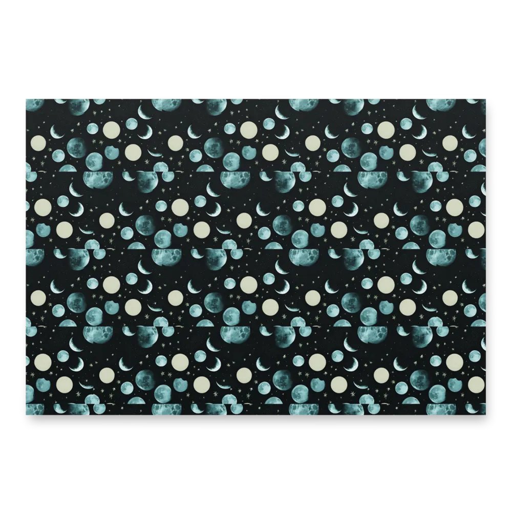 Lunar Phases & Pine Trees Wrapping Paper Set product image (3)