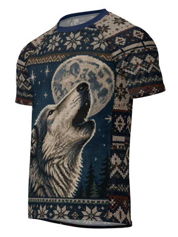 Ugly Sweater Wolf Rash Guard product image (1)