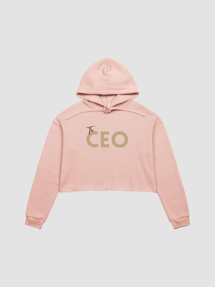 The CEO Cropped Hoodie - Peach product image (1)