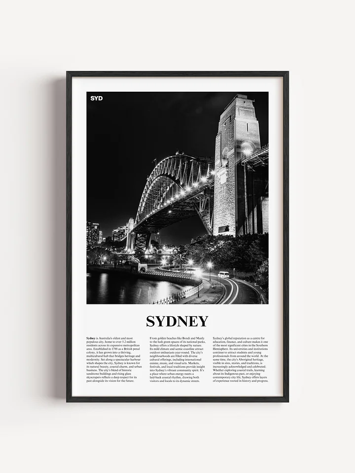 Sydney 02 Newspaper Poster product image (1)