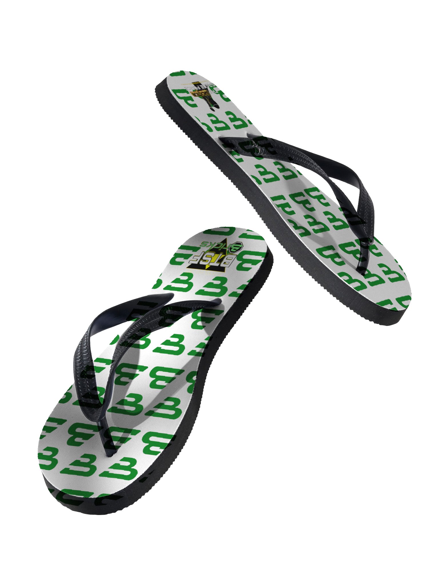 Galactic Green Flip-Flops product image (3)