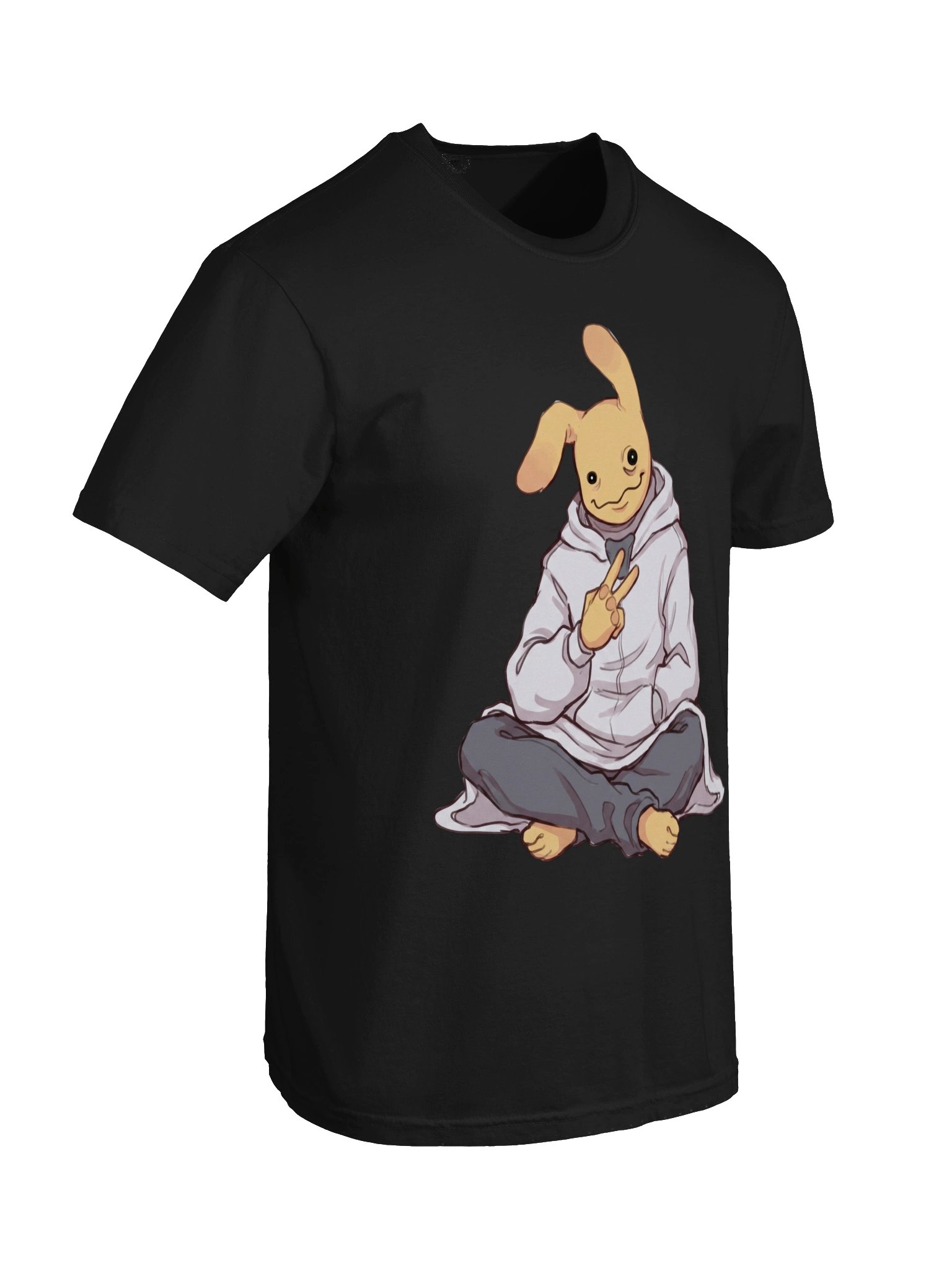 Peace Sign Bunny T-Shirt – Cute Creepy Hospital Aesthetic Unisex Tee product image (79)