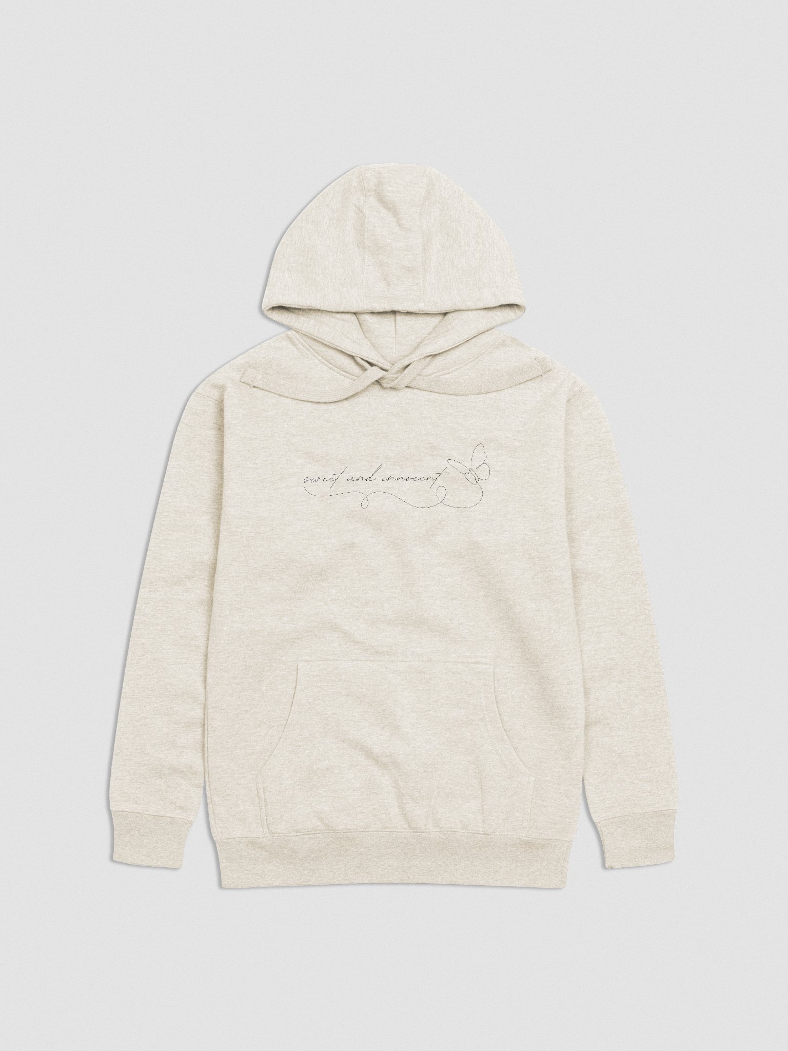 Sweet and innocent unisex hoodie, black product image (1)