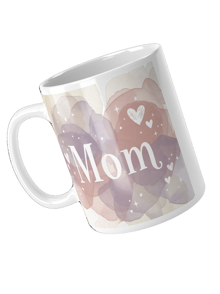 Cute Pastel Mom Hearts Ceramic Mug product image (1)