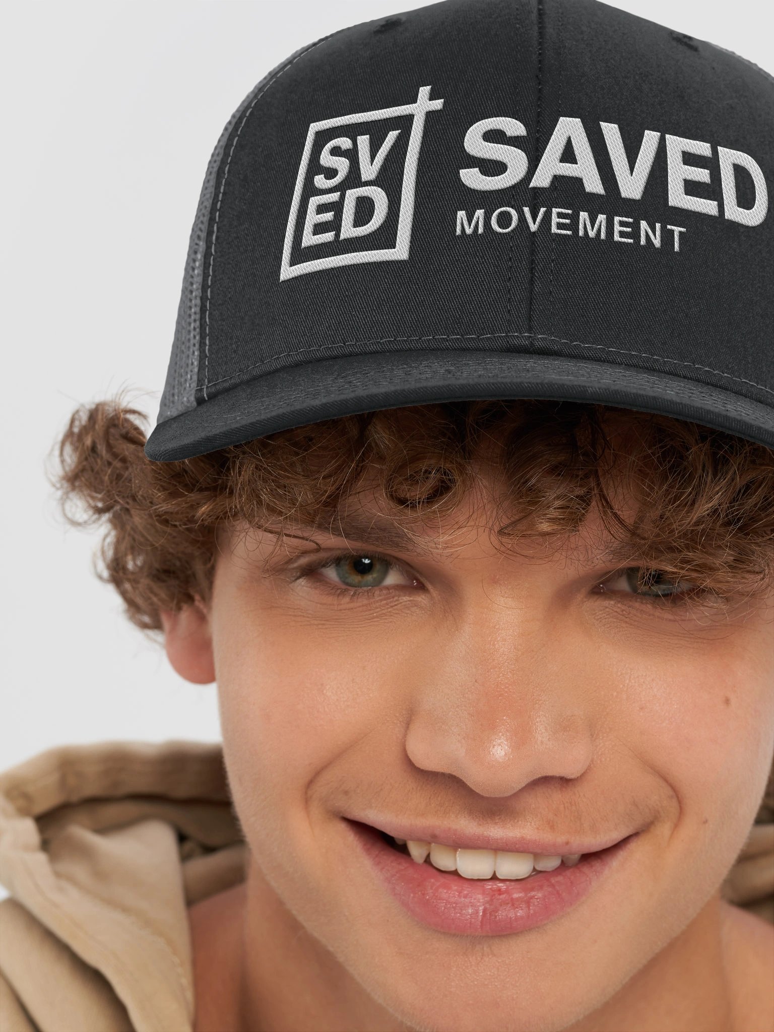 SAVED Movement Logo Trucker Hat product image (8)