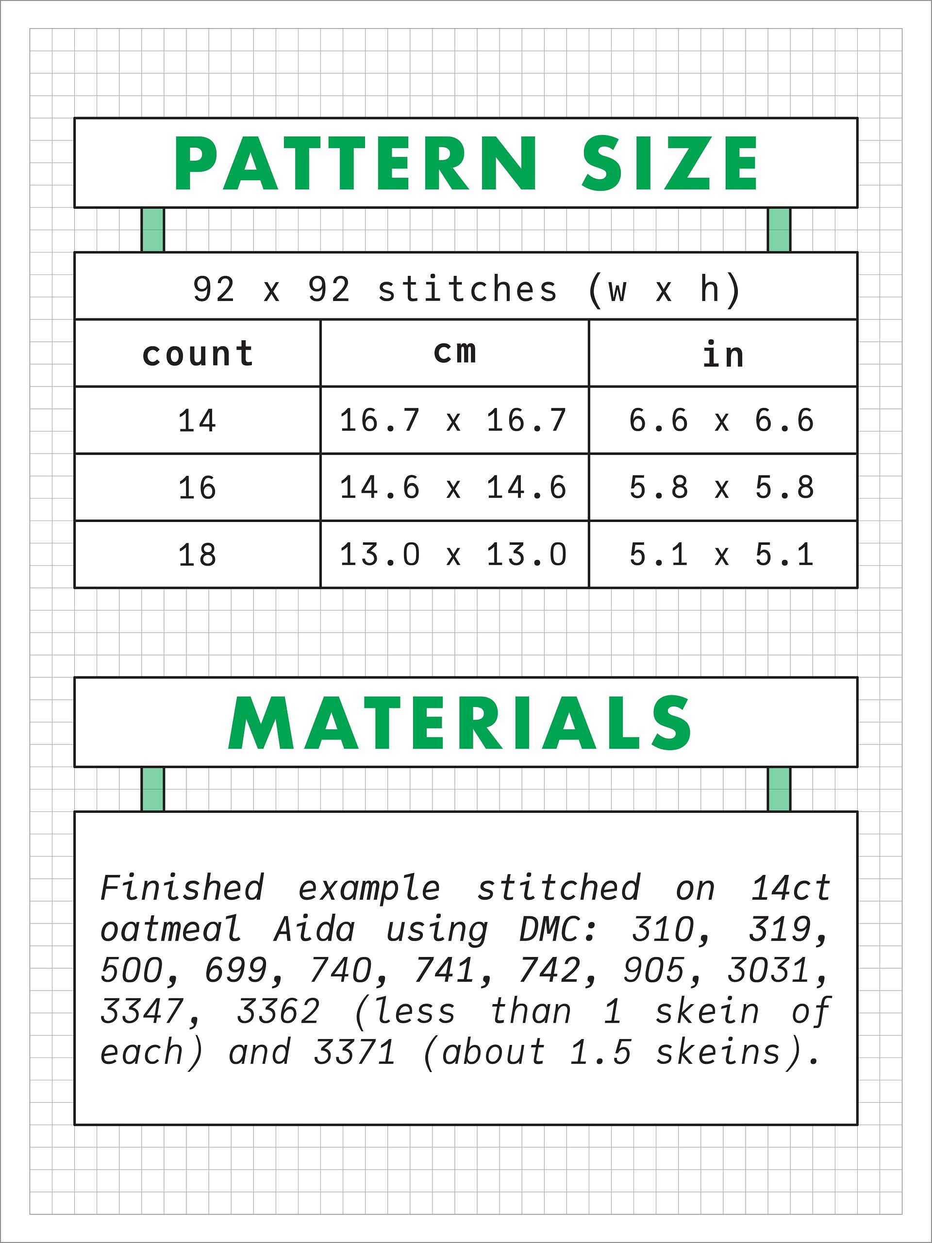 In The Jungle • Blackwork Cross Stitch Pattern • PDF Digital Download product image (4)