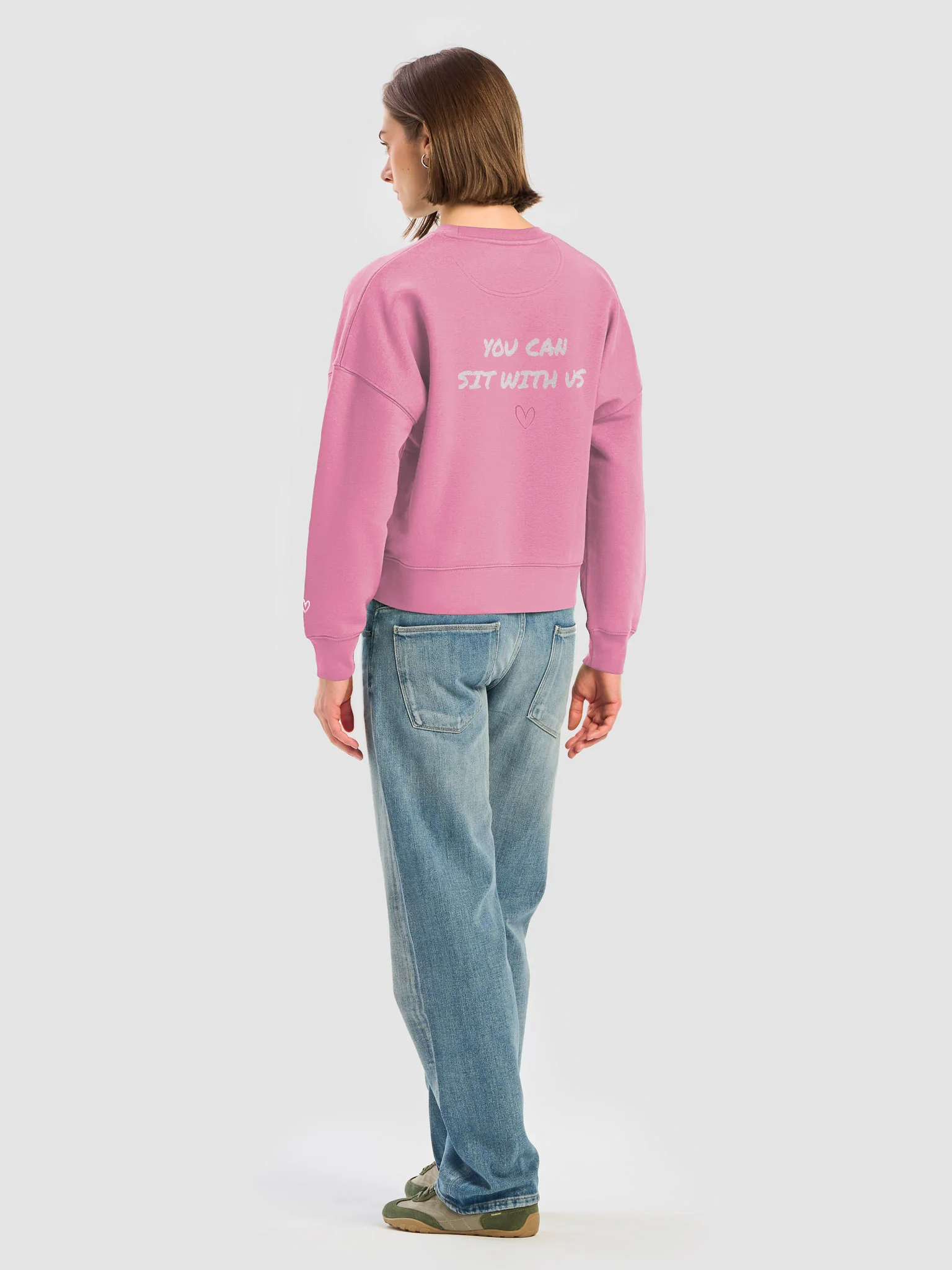 "You Can Sit With Us" Cropped Sweatshirt product image (9)