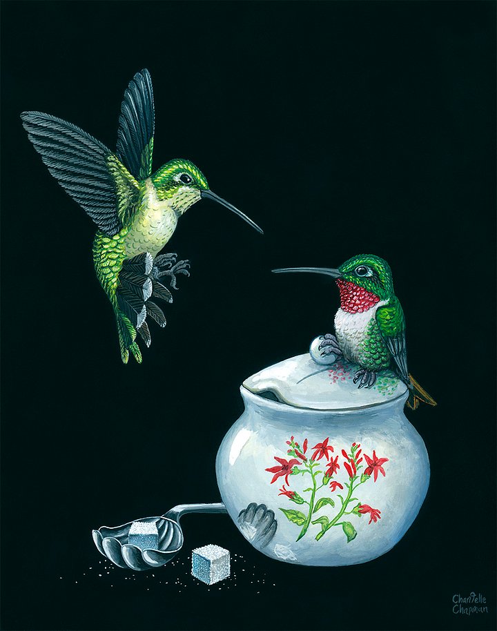 Succor V (Ruby-throated Hummingbird) - Art Print product image (3)