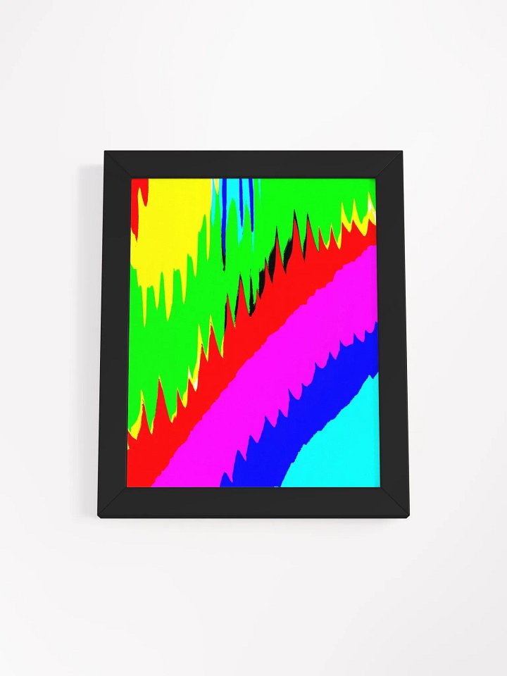 Vibrant Abstract Layers Framed Poster product image (8)