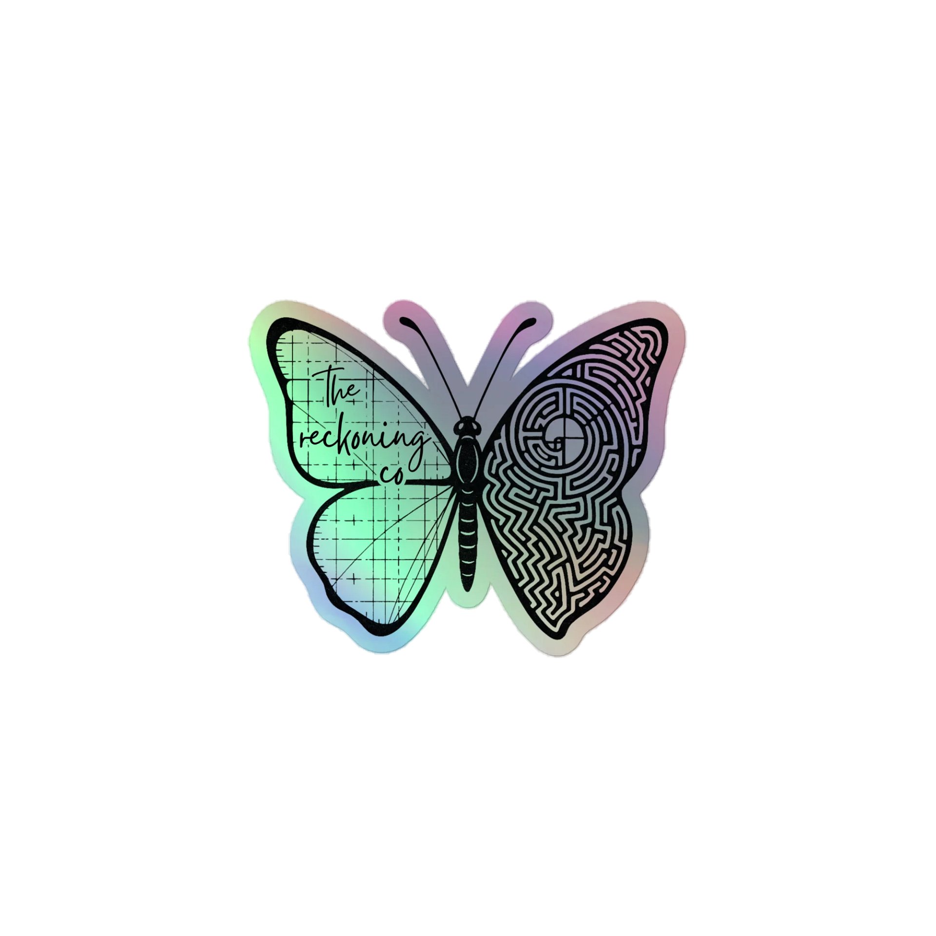 Trilogy Butterfly Holographic Sticker product image (1)