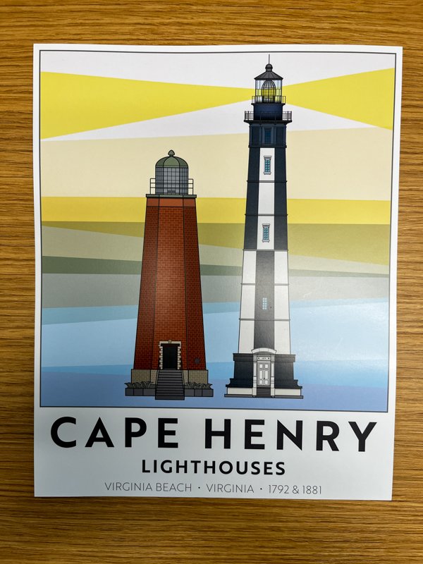 Cape Henry Lighthouse 8x10 print product image (1)