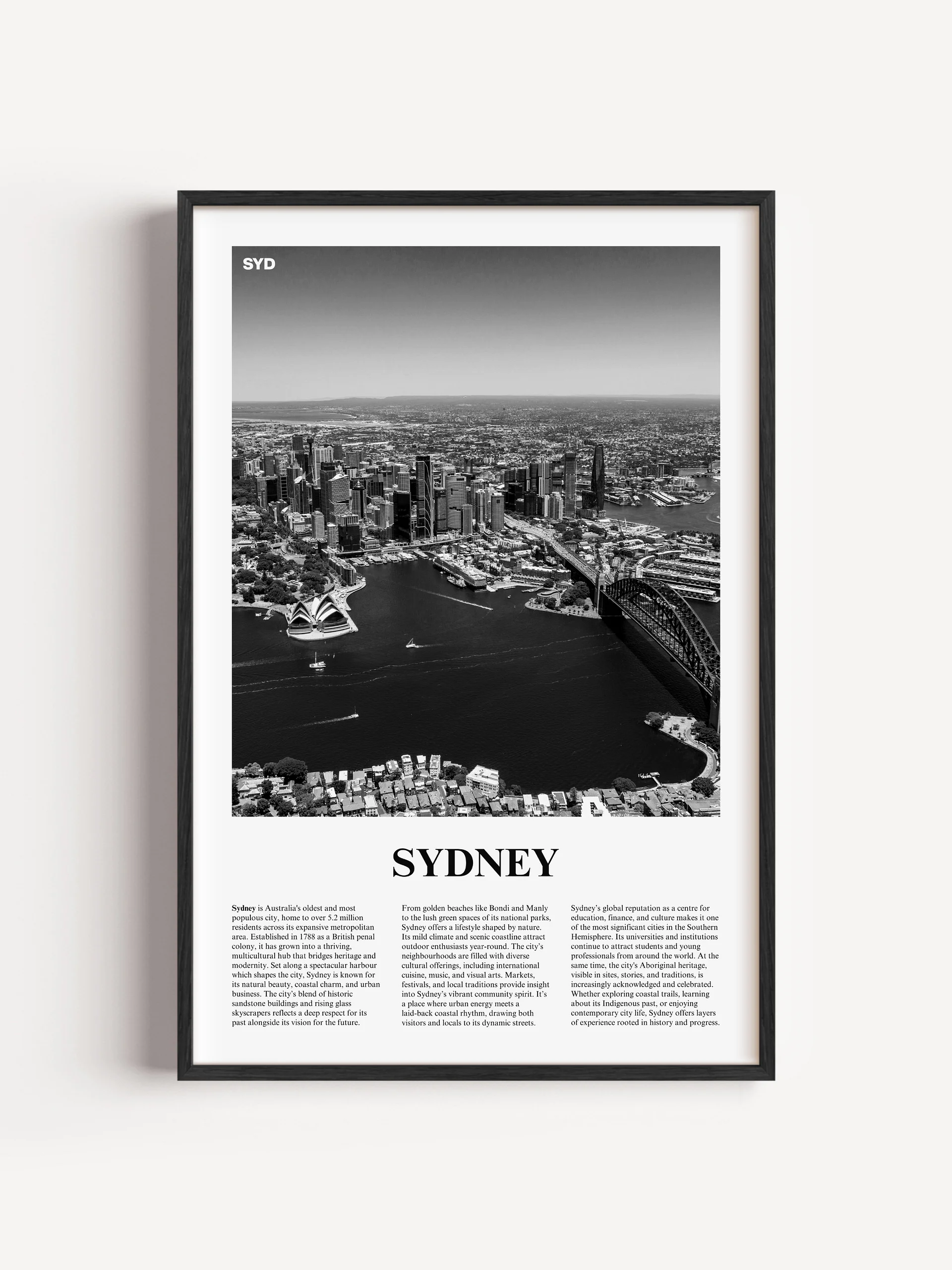 Sydney 01 Newspaper Poster product image (1)