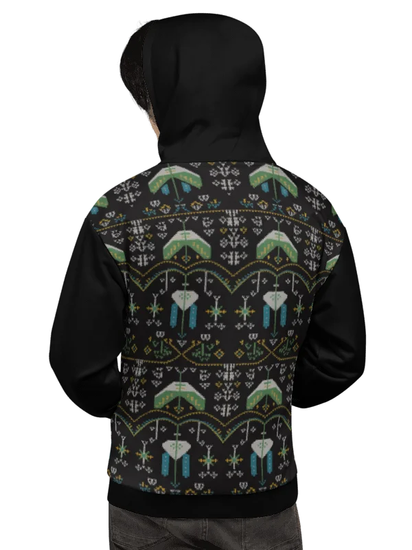 Retro Gamer Pixel Invaders Hoodie – Galactic Edition product image (3)