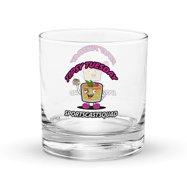 TIPSY TUESDAY "COCKY" ROCKS GLASS product image (1)