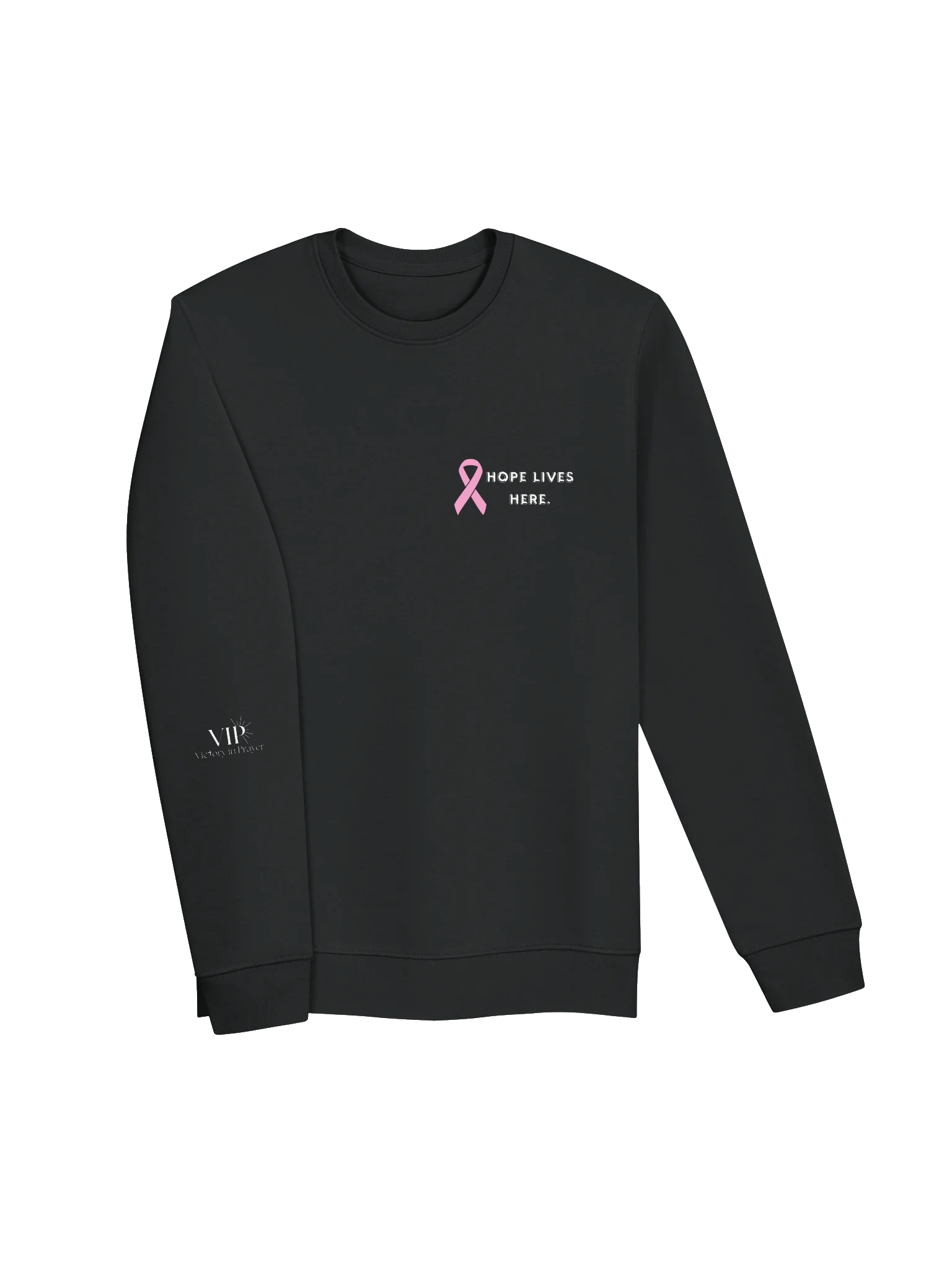 VIP Breast Cancer Awareness "Hope Lives Here" Unisex Crewneck product image (3)