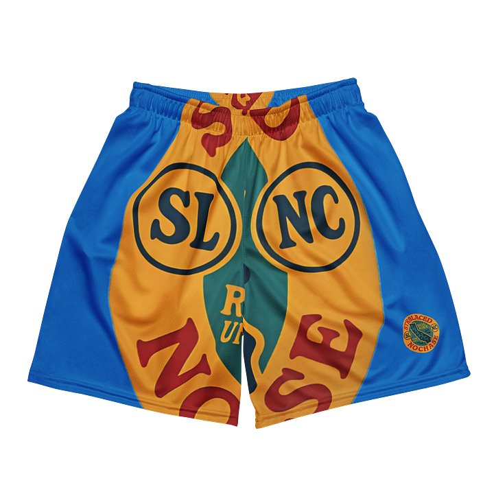 SLNC Logo Mesh Shorts (Blue) product image (1)