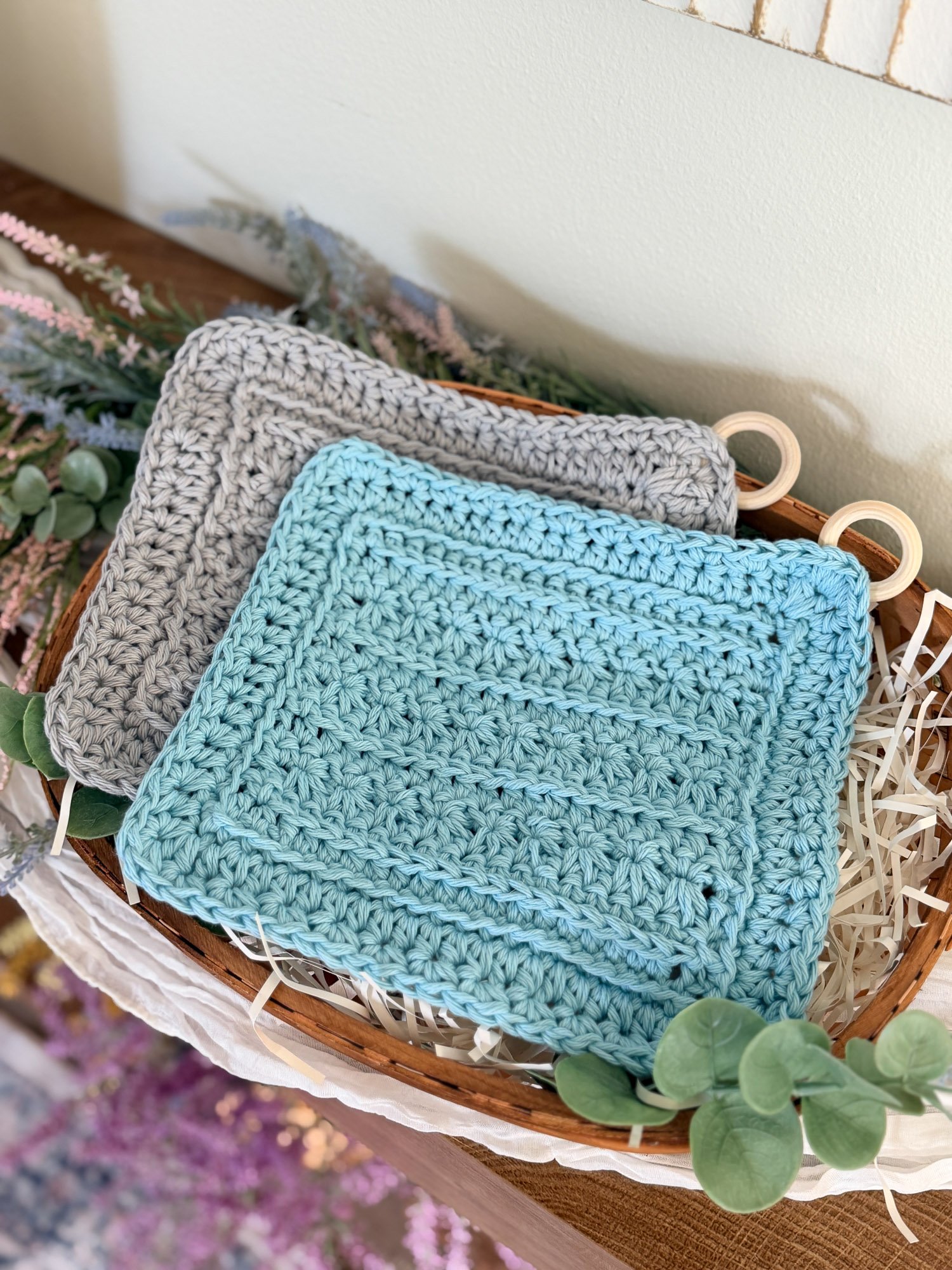 Petal Loop Stitch Crochet Trivet product image (9)