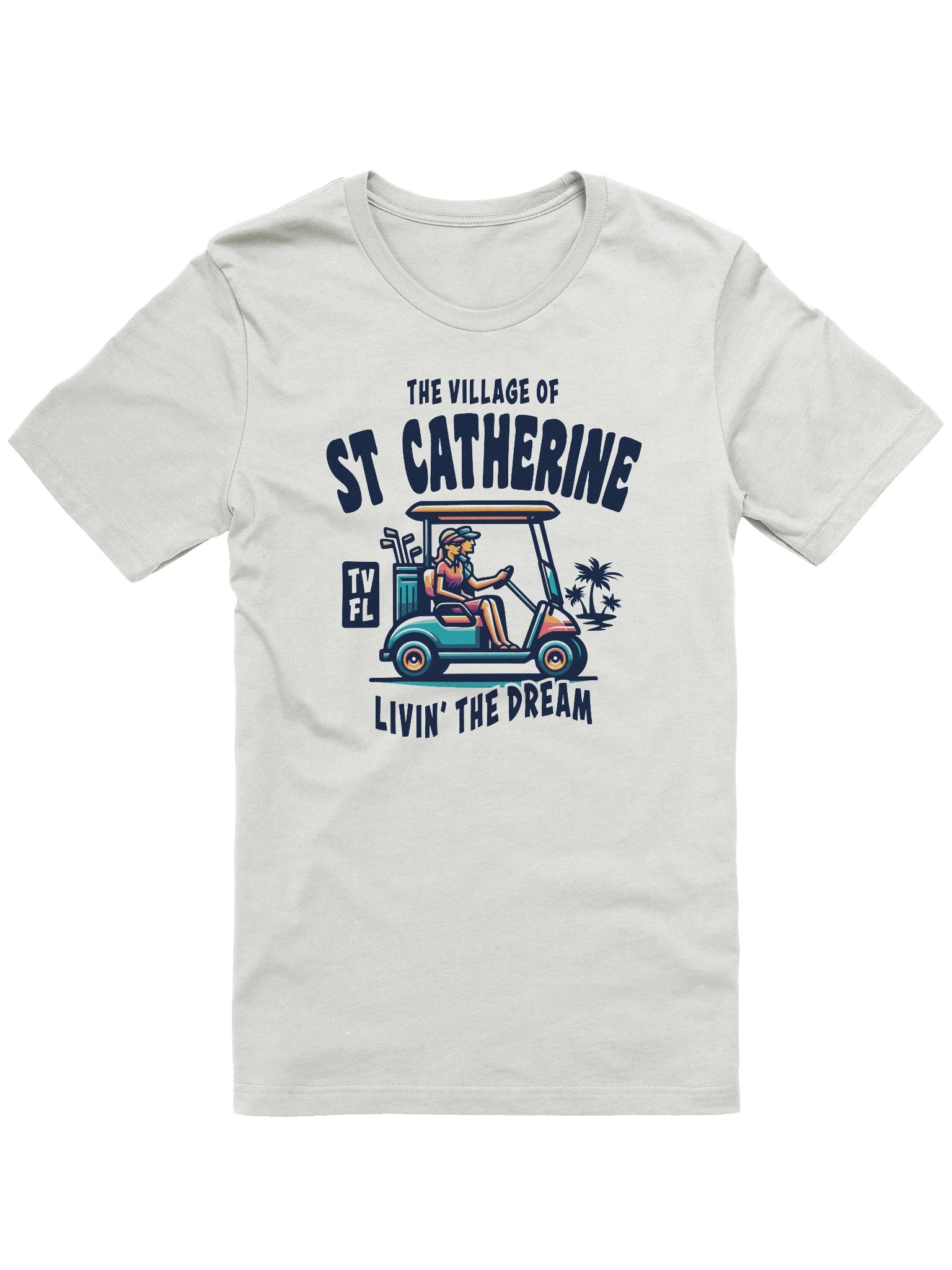 The Village of St Catherine TV FL Golf Cart Design T-Shirt product image (4)