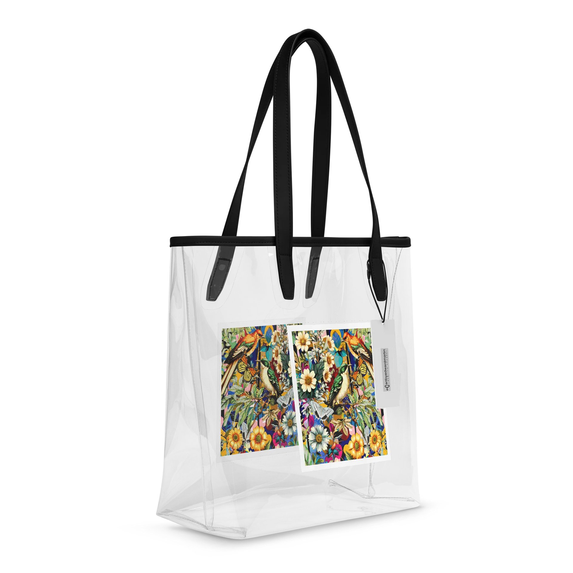 Floral Symphony Clear Tote Bag product image (6)
