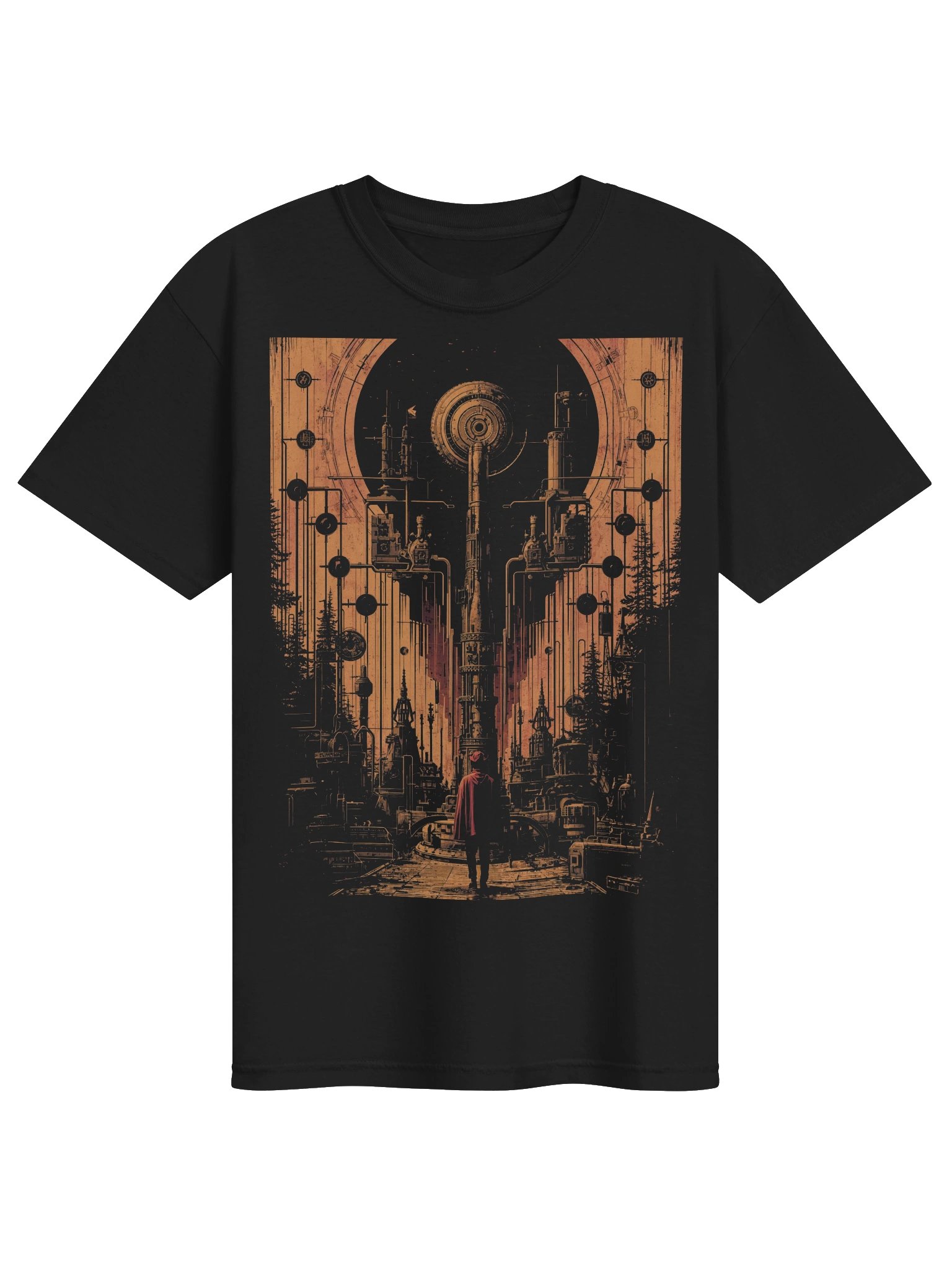 Red Cloak Machine Watcher Heaveyweight T-Shirt product image (1)