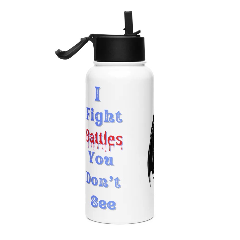 I Fight Battles You Don't See Water Bottle Thingy product image (4)