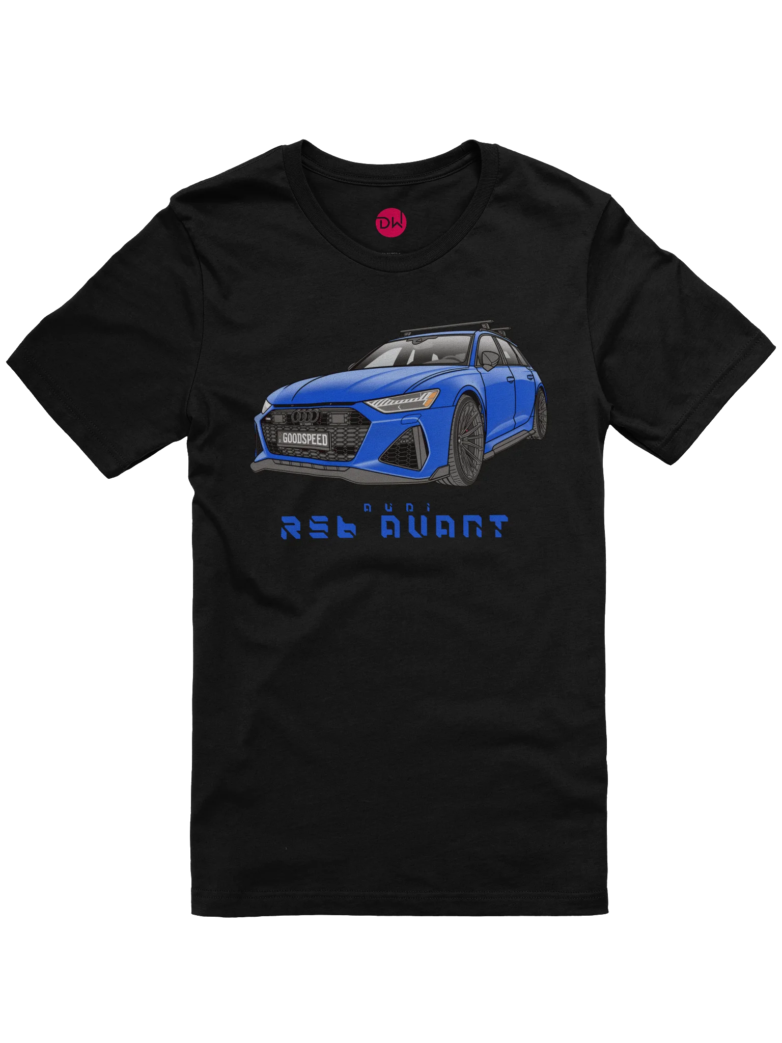Ultra Blue Audi RS6 Avant Shirt (Retro, Sketch, Silhouette) product image (6)