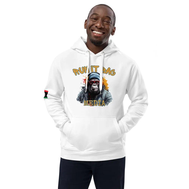 Official RUN It BAC Media White Hoodies product image (1)