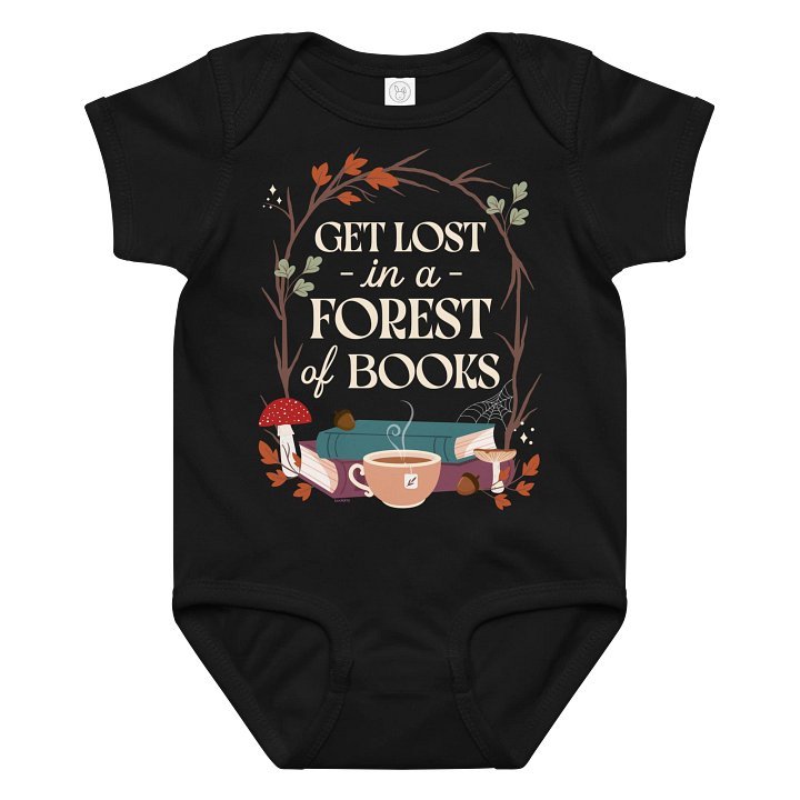 Get Lost in a Forest of Books Onesie product image (1)