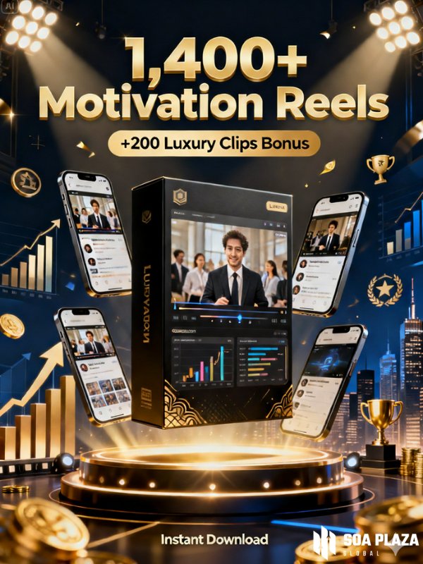👑 The Ultimate Reels Vault: 1,400+ 200 Luxury Clips Bonus product image (1)