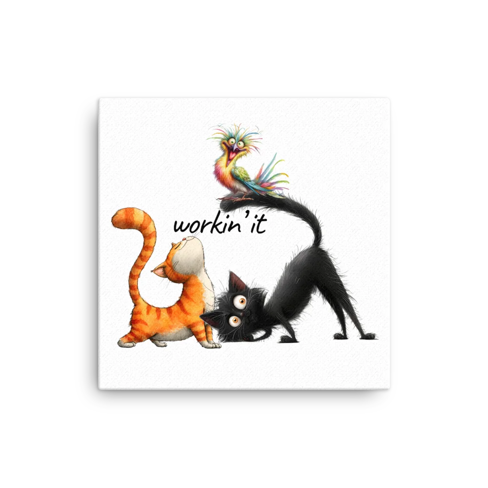 Workin’ It Cats Canvas product image (1)