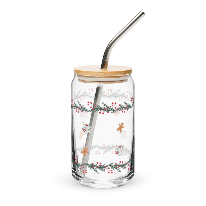 Holiday Cheers Can-Shaped Glass product image (1)