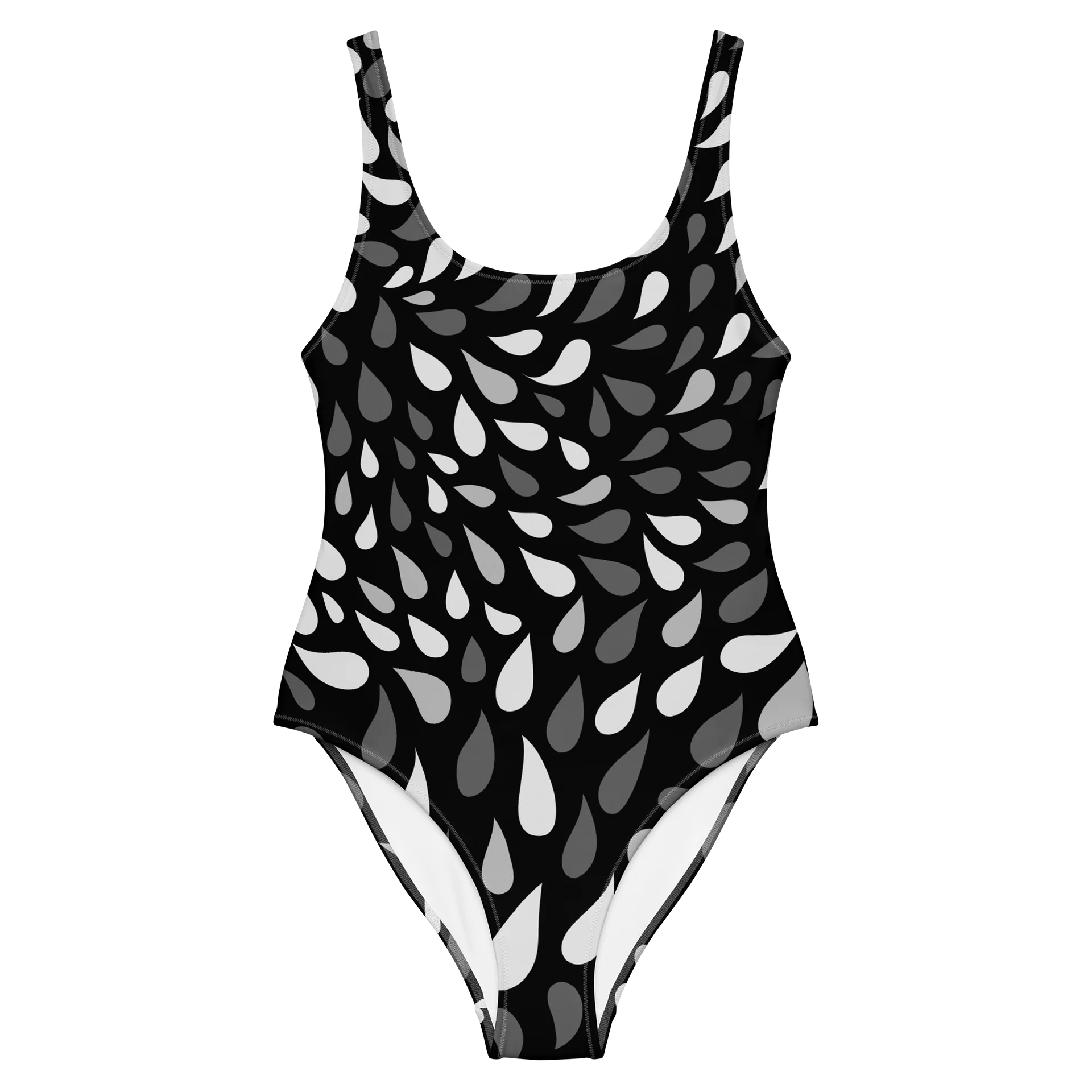 His House Womens One Piece Swimsuit - Black Wave product image (2)