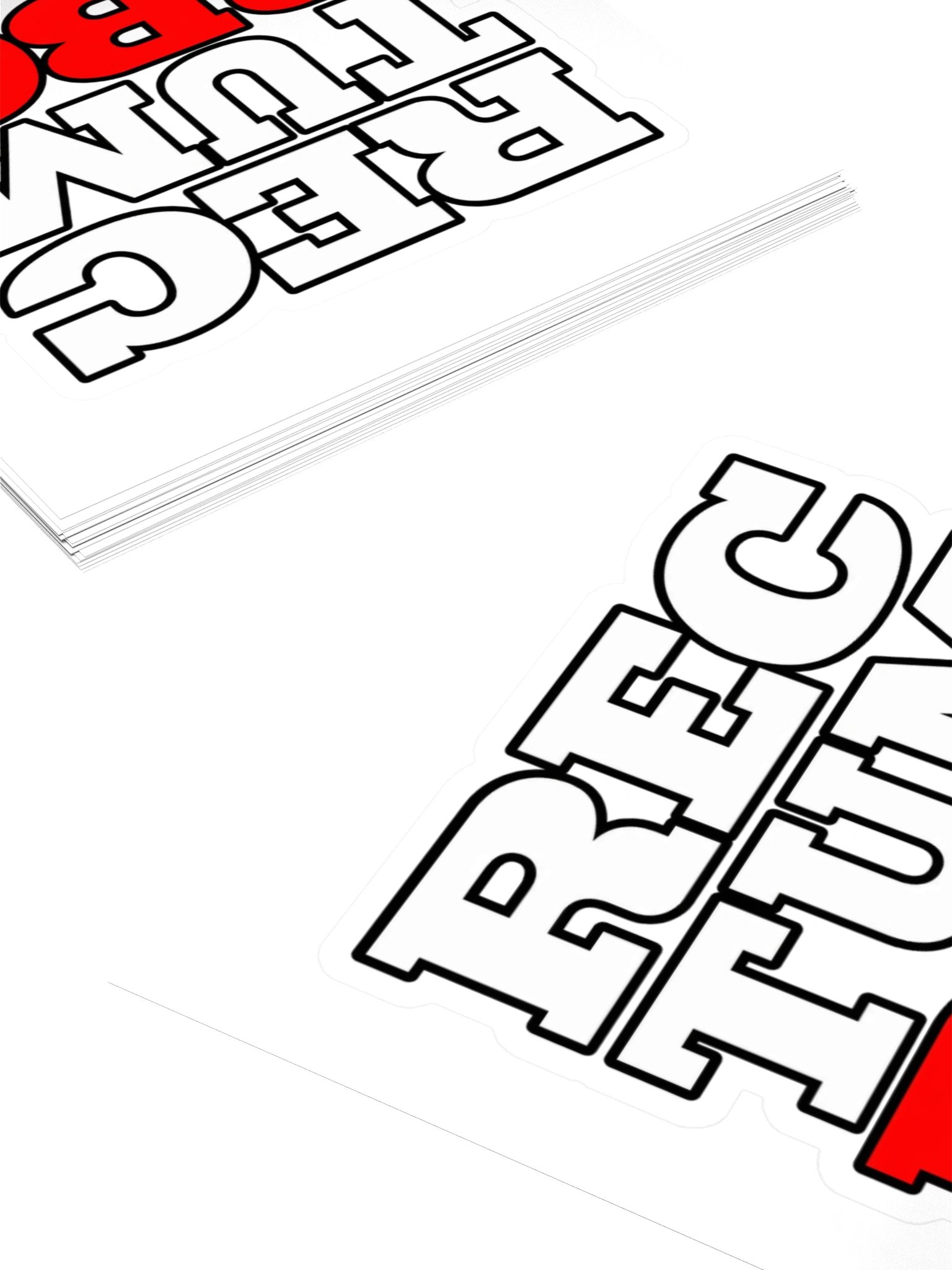 Rectum BBQ Sticker - White & Red product image (10)