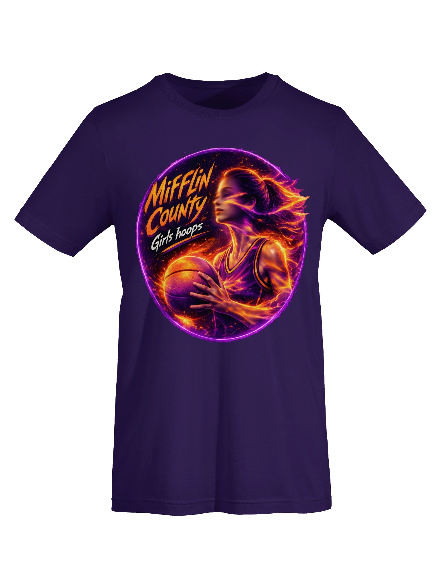 She's On Fire Basketball Tee product image (13)