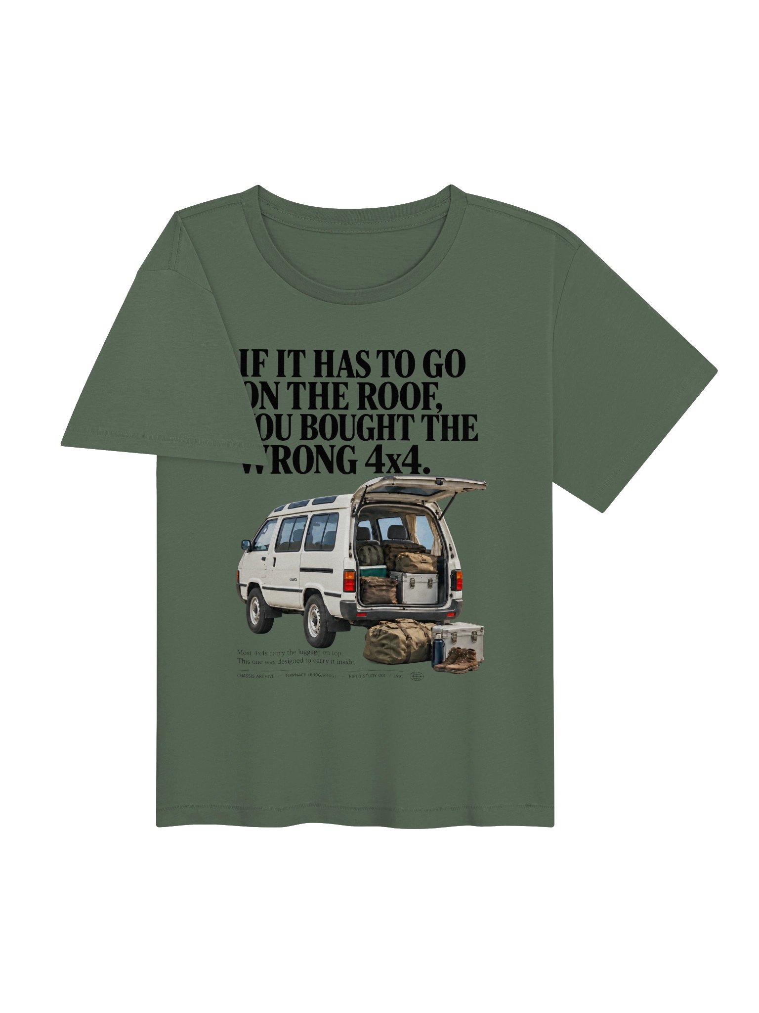 Wrong 4x4: 1991 Toyota TownAce 4WD women's Tee product image (18)