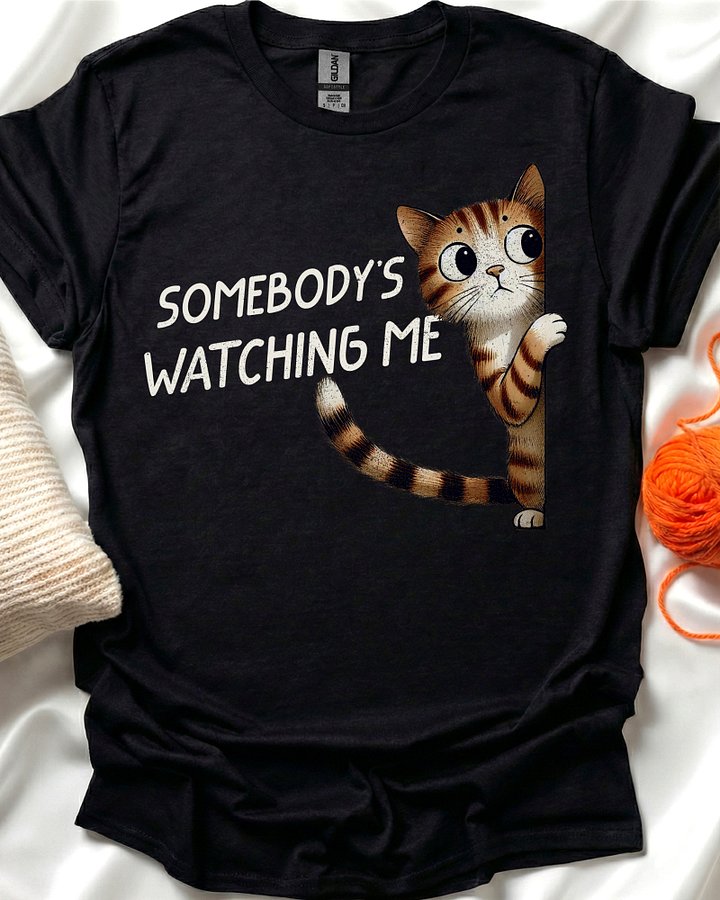 Curious Cat Corner Peek T-Shirt product image (1)
