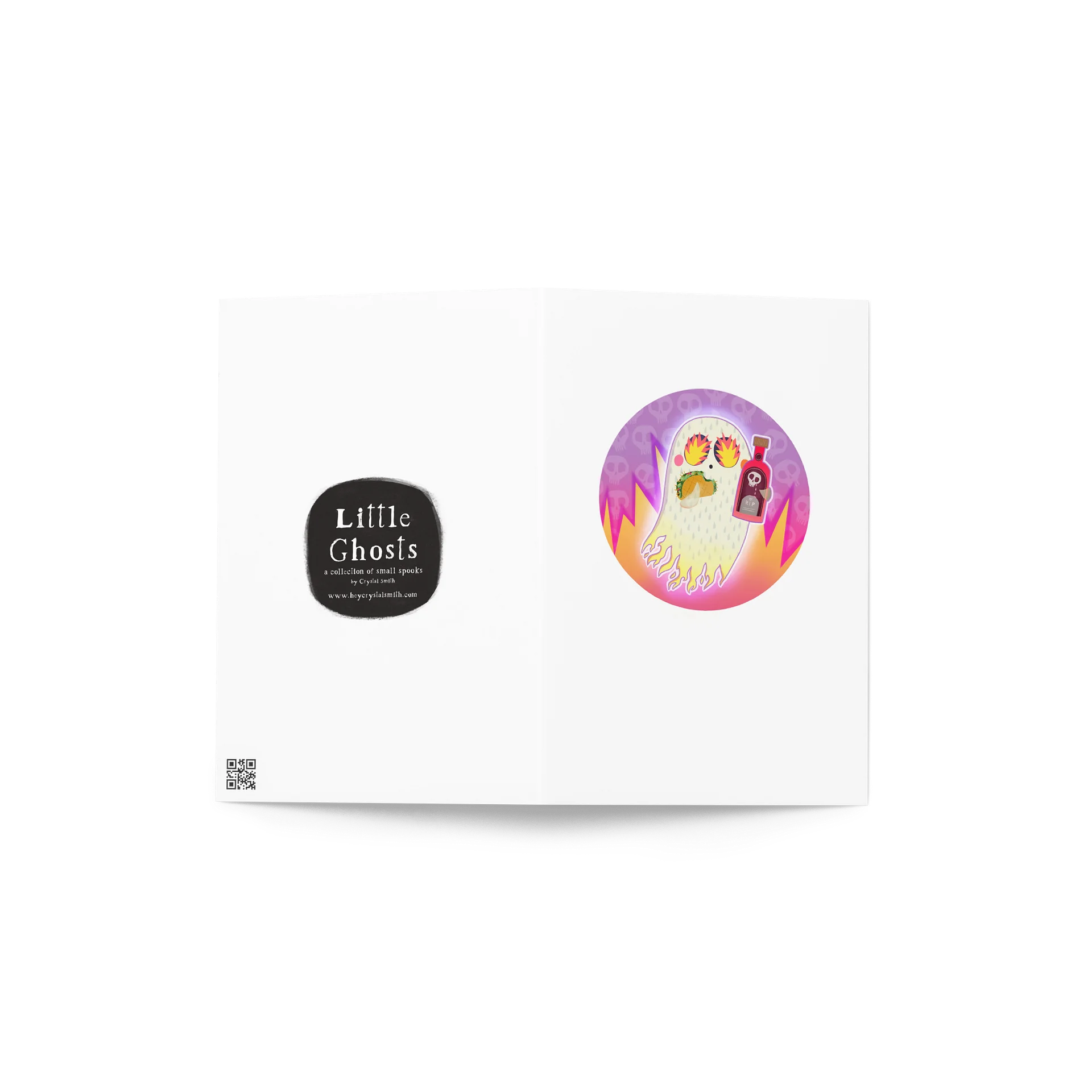 Little Ghost Hot Sauce #2- Greeting Card product image (4)