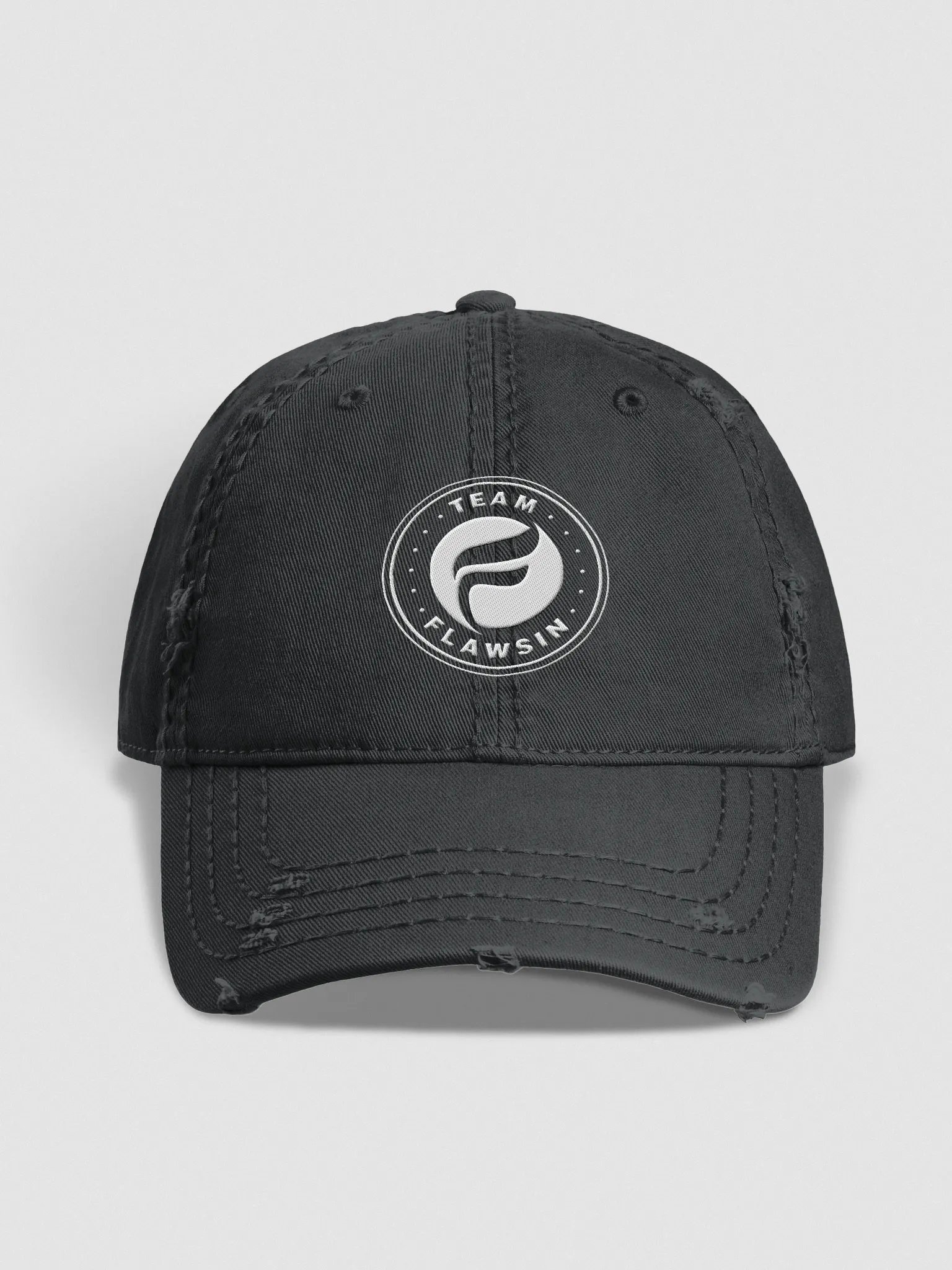Team Flawsin Otto Distressed Dad Hat product image (1)