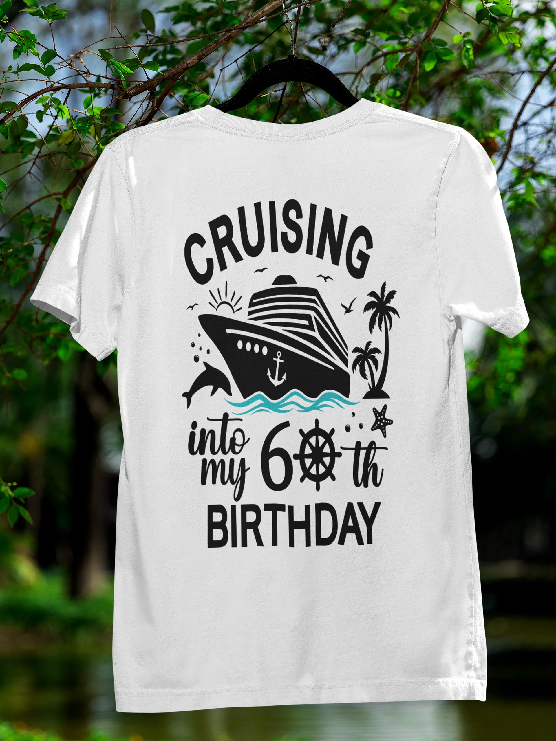 Cruising Into My 60th Birthday Celebration Unisex Softstyle T-Shirt Light Colours product image (3)
