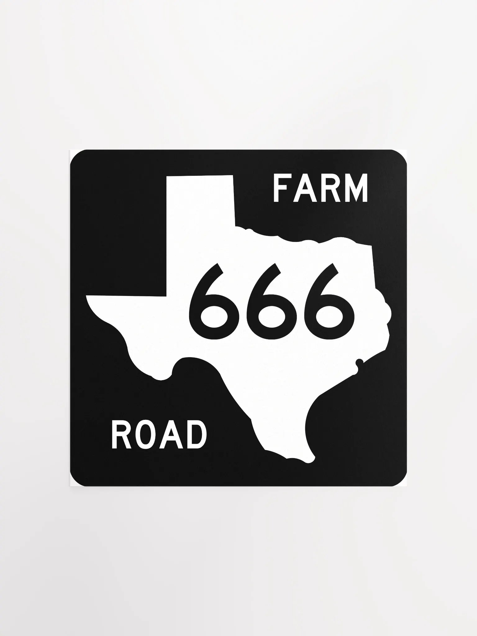 Texas Farm Road Sign FM 666 Poster product image (2)