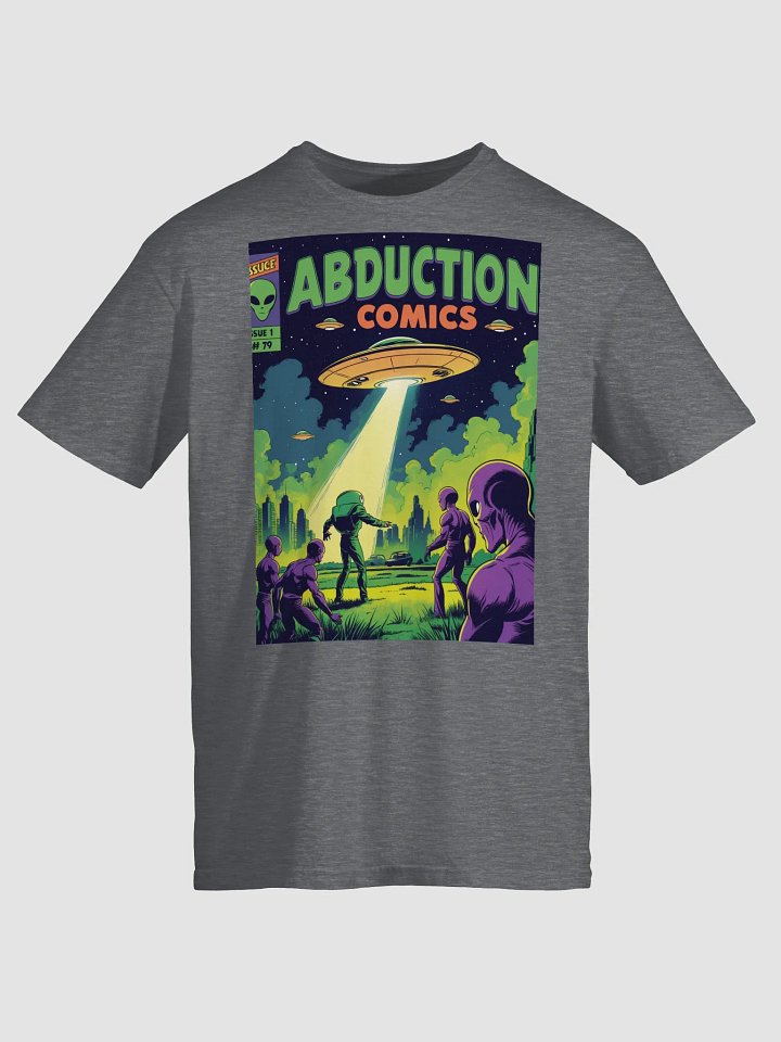 1970s Sci-Fi Comic T-Shirt – Retro Alien Abduction Art product image (7)