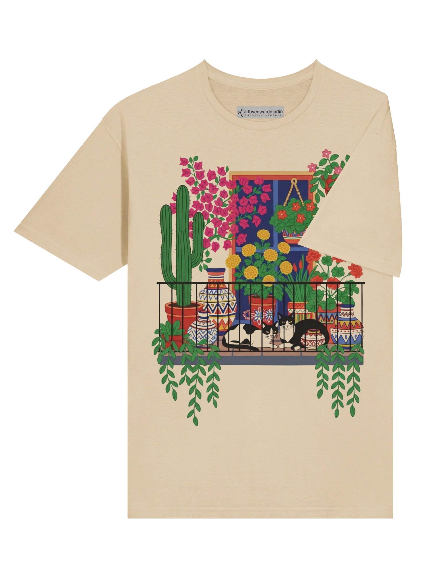 Balcony Cats Unisex T-Shirt product image (7)