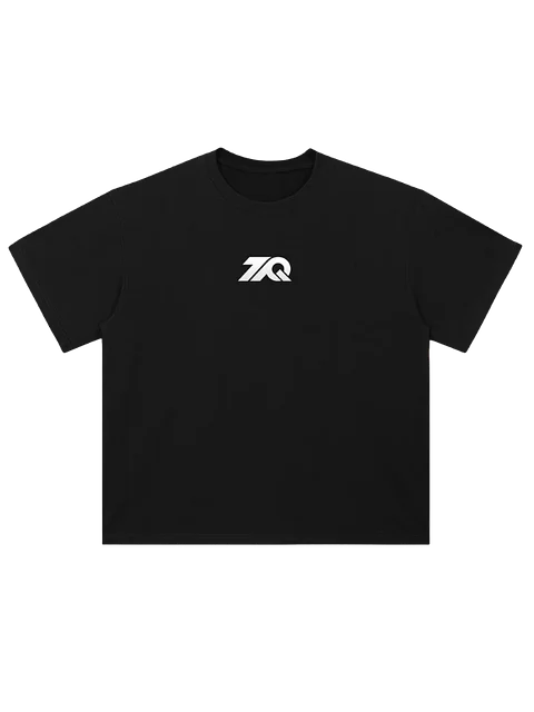 Unisex Cursive Heavyweight Drop Shoulder Cotton T-Shirt