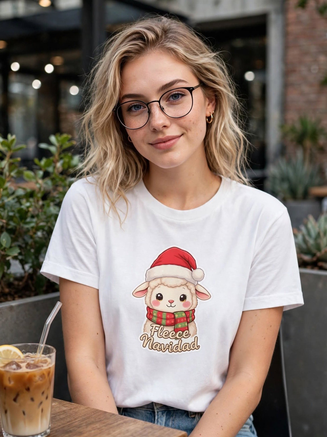 Fleece Navidad Lamb Christmas Tee product image (114)