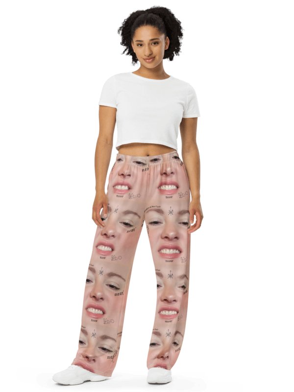 Ruble's Inked Neat Pantaloons | NEAT Merch Wide Leg Pants product image (1)