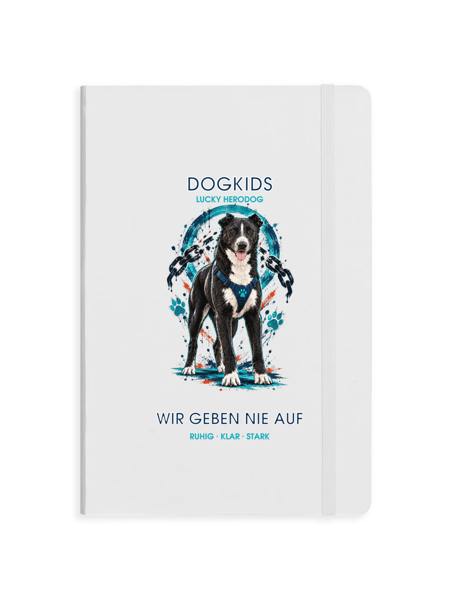 DogKids Wir geben nie auf Notizbuch – Lucky HeroDog product image (1)