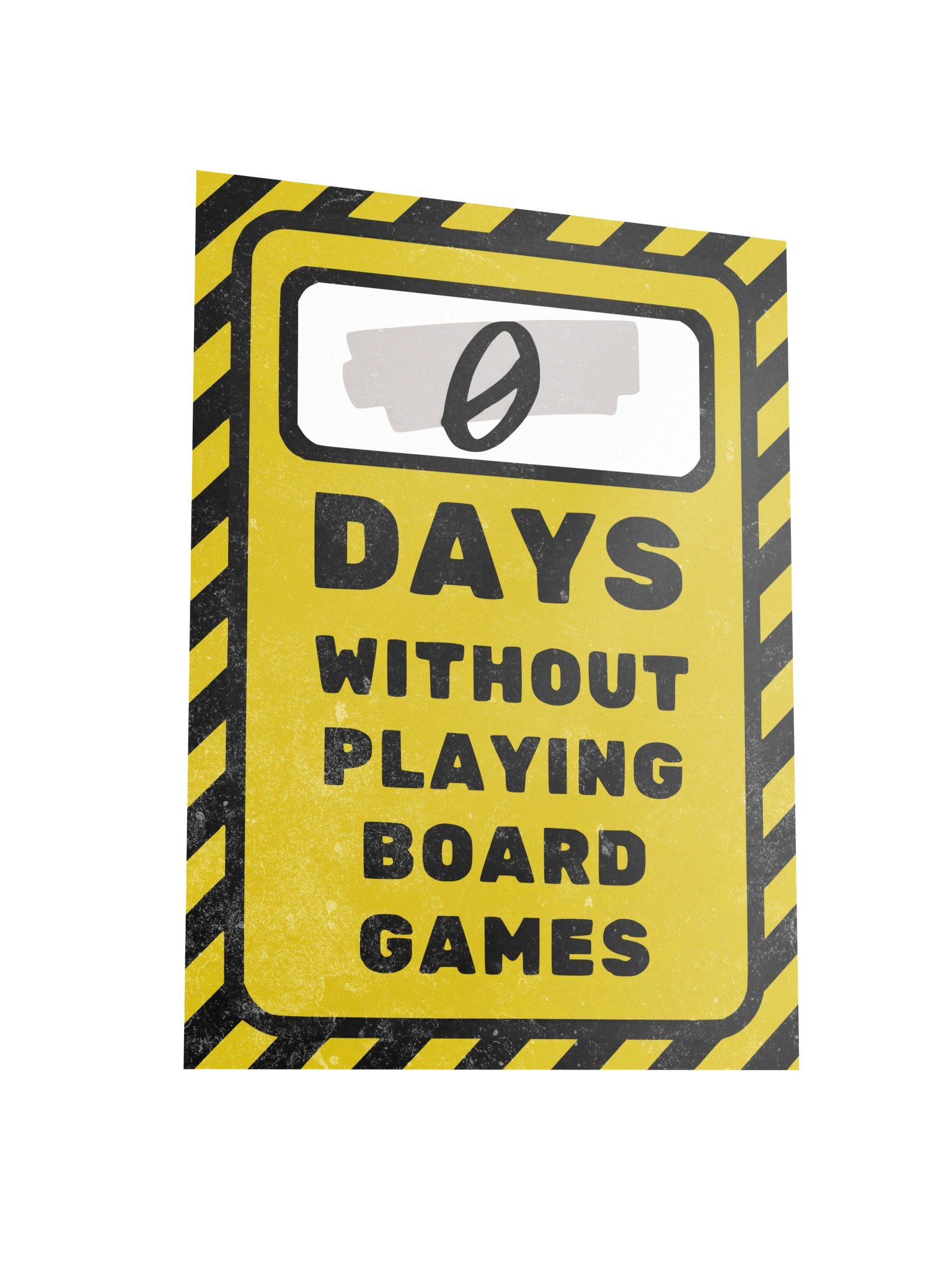 Yellow Workplace Safety Sign Board Game Room Poster - UNFRAMED product image (3)