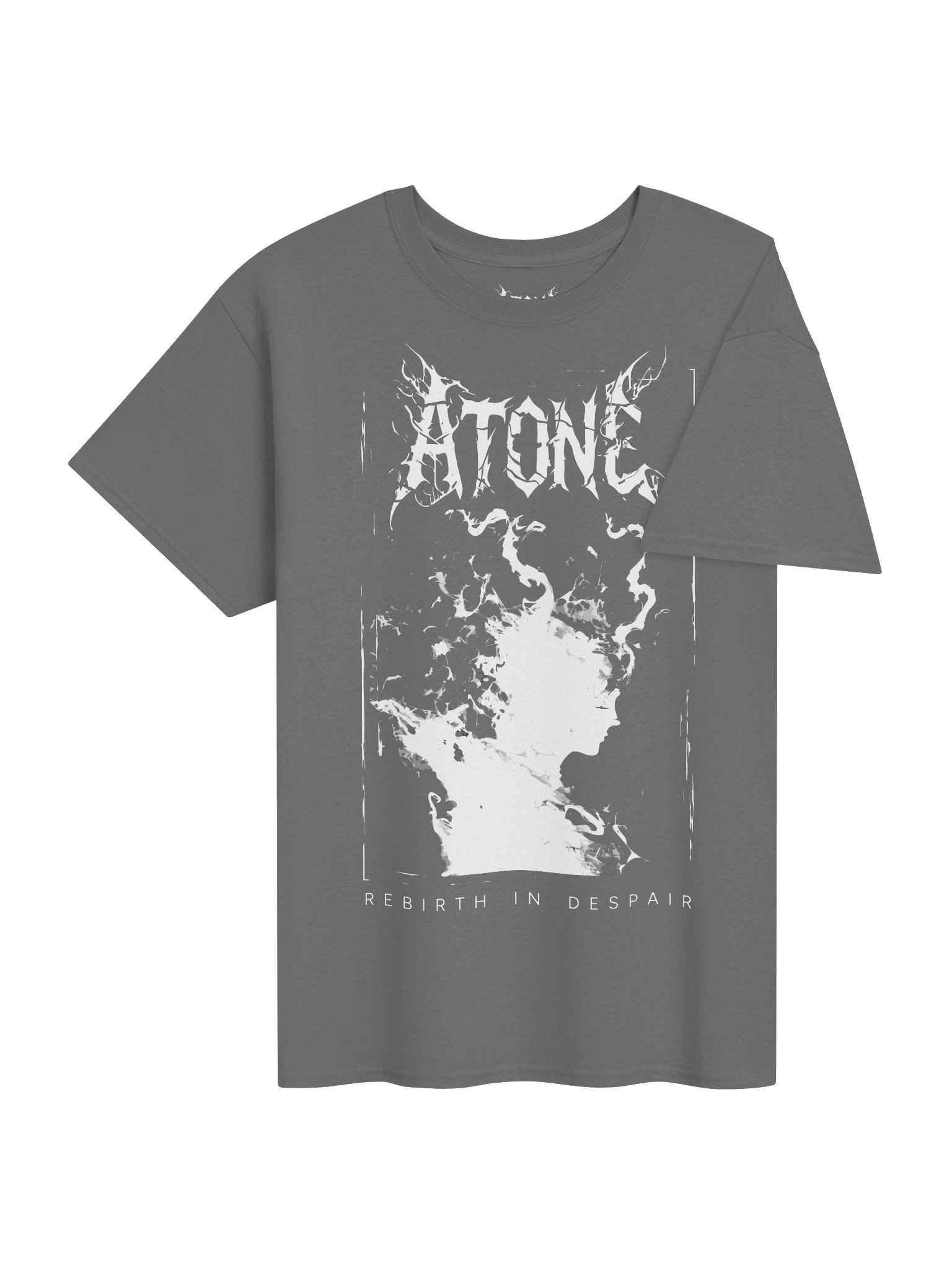 REBIRTH IN DESPAIR - Grey & White T-Shirt product image (4)