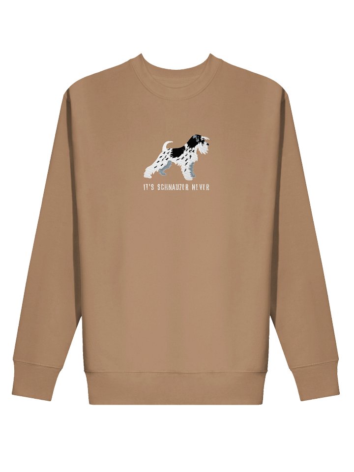 It's Schnauzer Never Sweatshirt (Embroidered) of a Miniature Schnauzer(Parti Black & White) product image (58)
