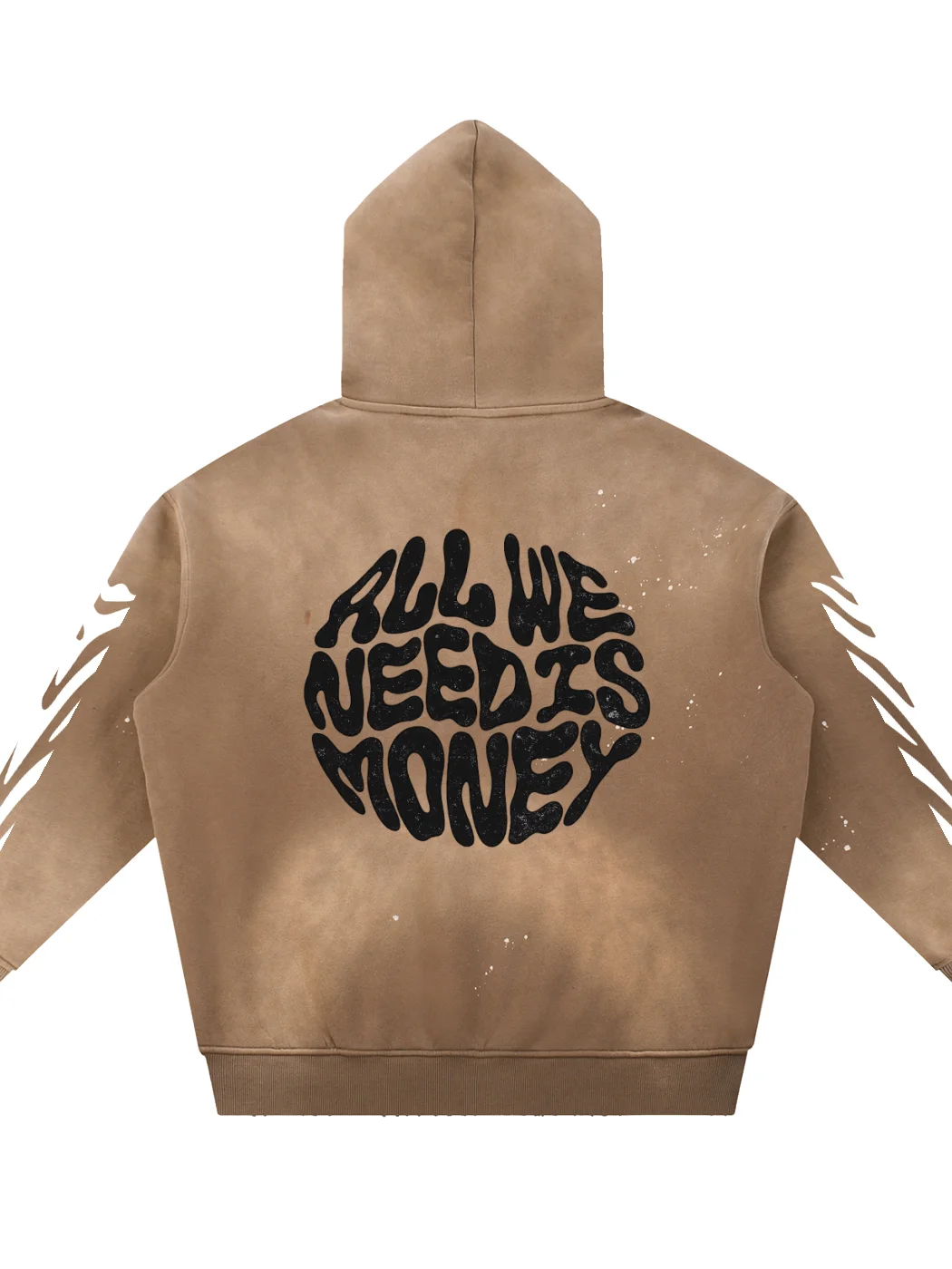 CULTURE OF AMBITION Vintage Washed Frayed Fleece Hoodie product image (4)